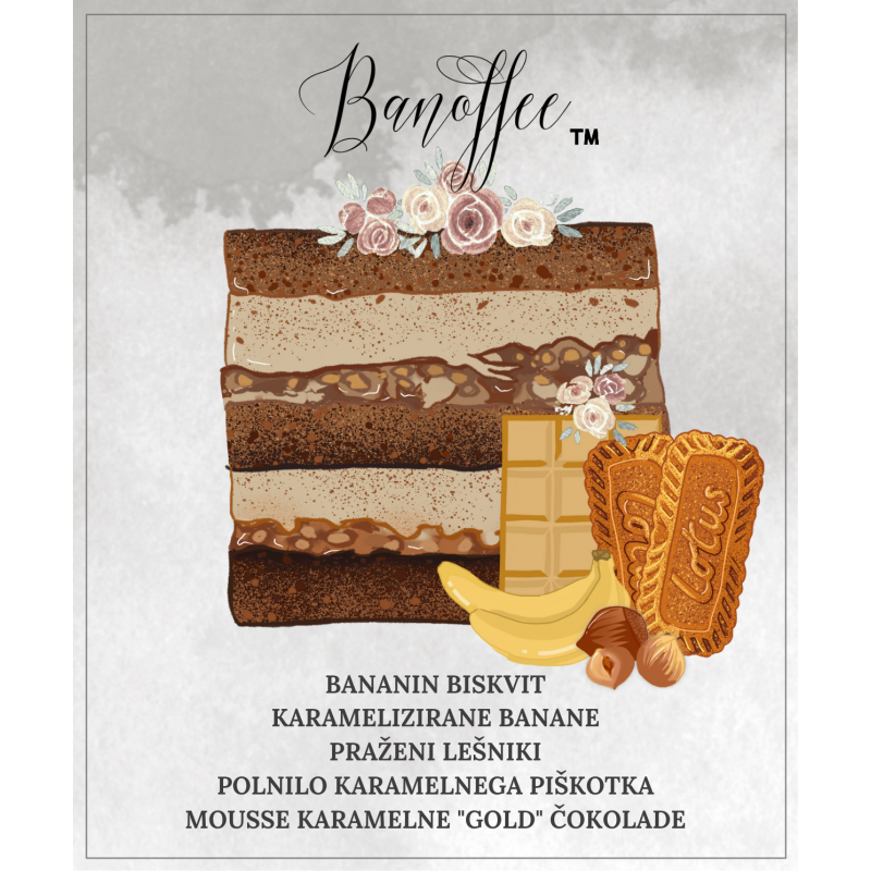Luxury cake BANOFFEE